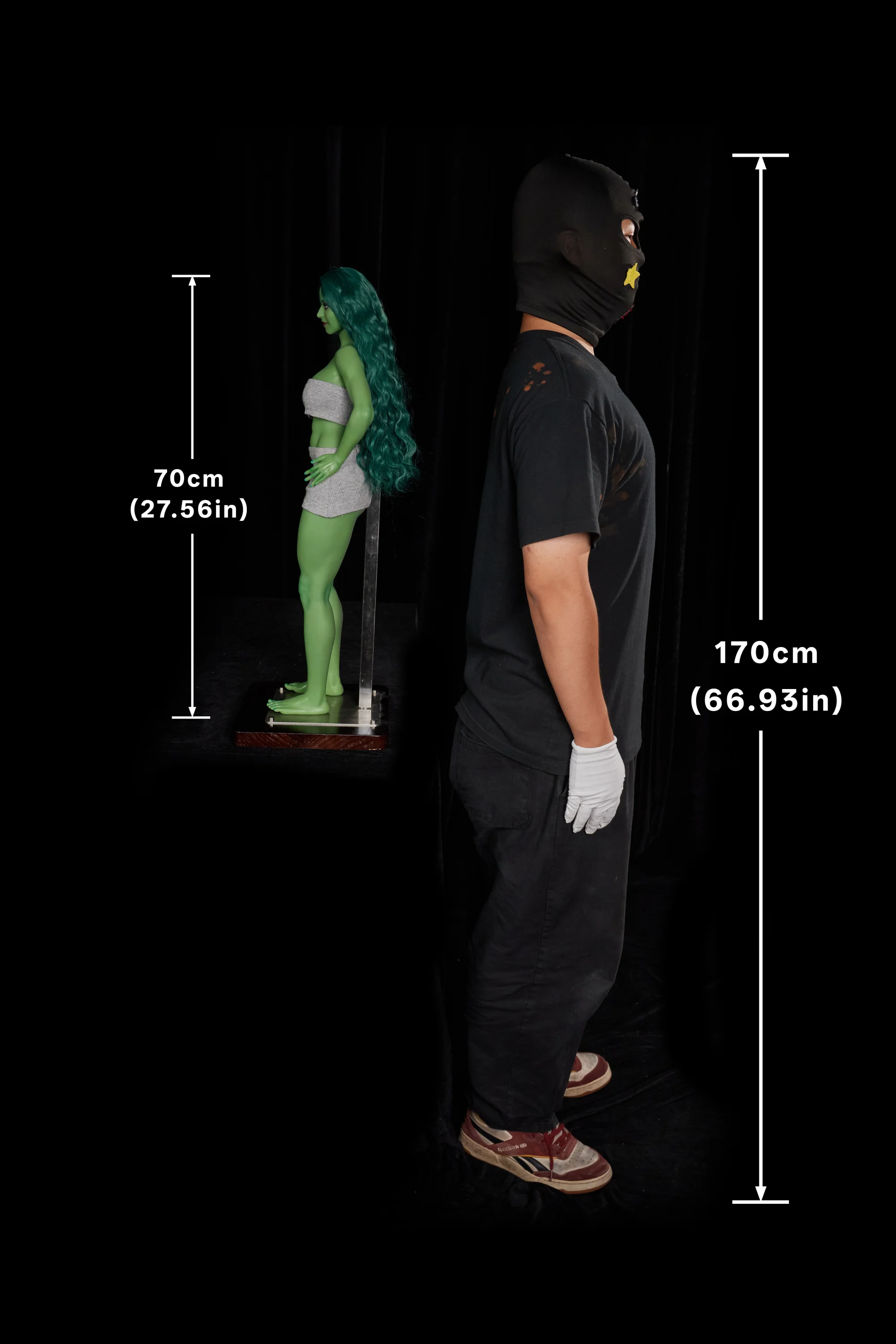 70cm (2ft4) Petite Gel Breast Silicone Sex Doll Renne, Head